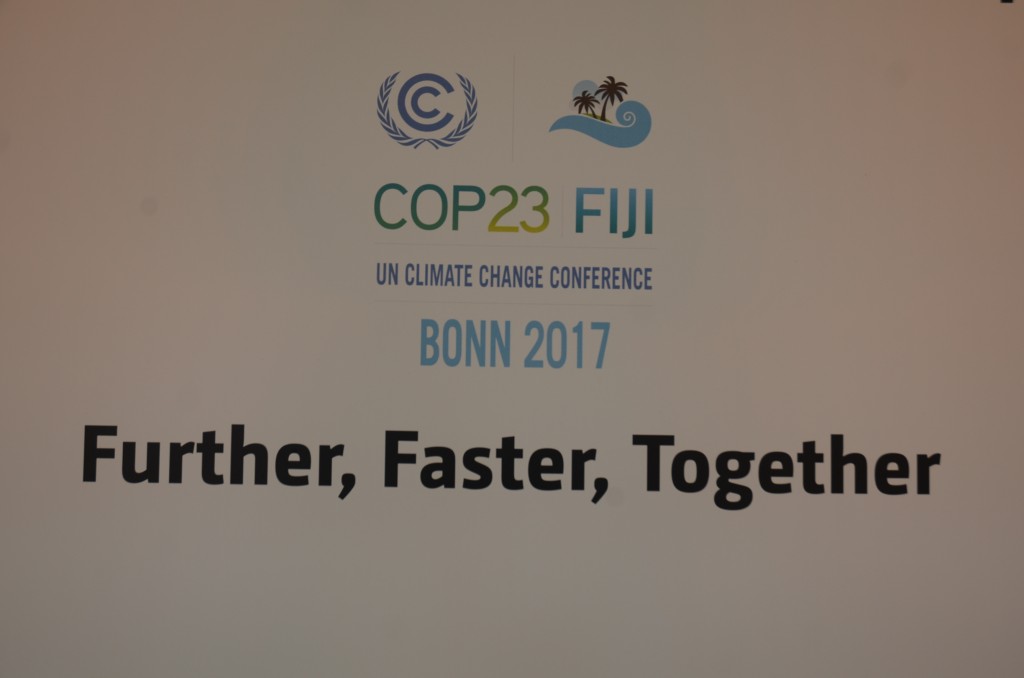 Fiji, the first truly vulnerable nation to host a COP, had hoped the motto of COP23 would be true. What it and other similar nations got was: wait til next year. Again. Photo by Justin Catanoso